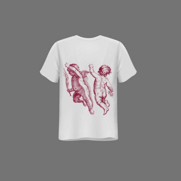 Camiseta de manga corta con estampado trasero