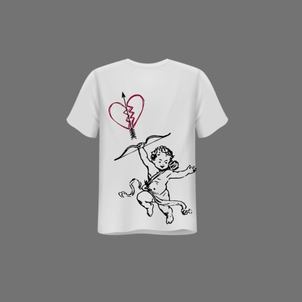 camiseta de manga corta blanca